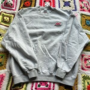 Gray crew neck
